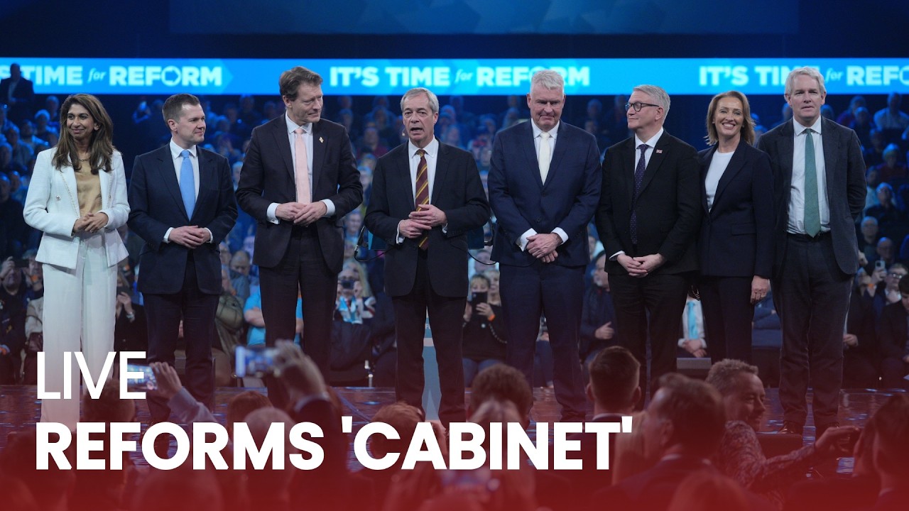 LIVE: Nigel Farage announces Reforms 'shadow cabinet' in press conference