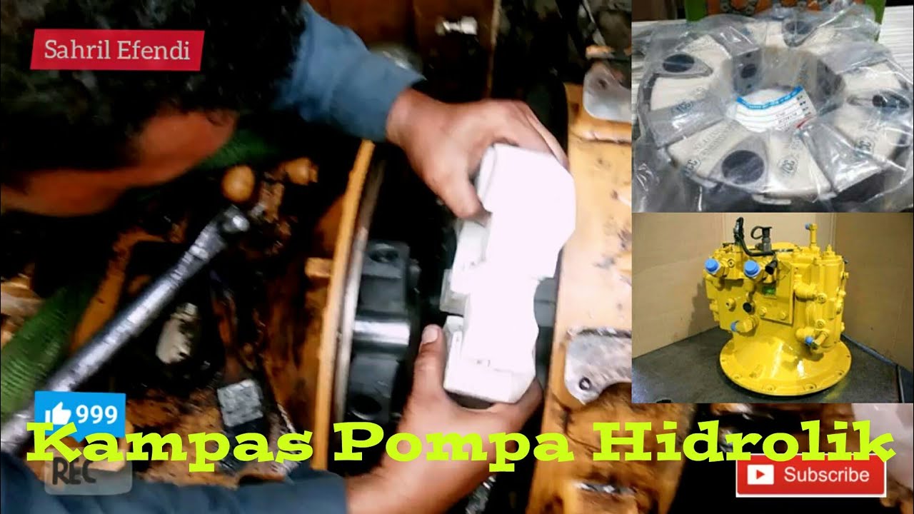 Proses Penggantian coupling 50H kampas pompa hidrolik || CAT 313d