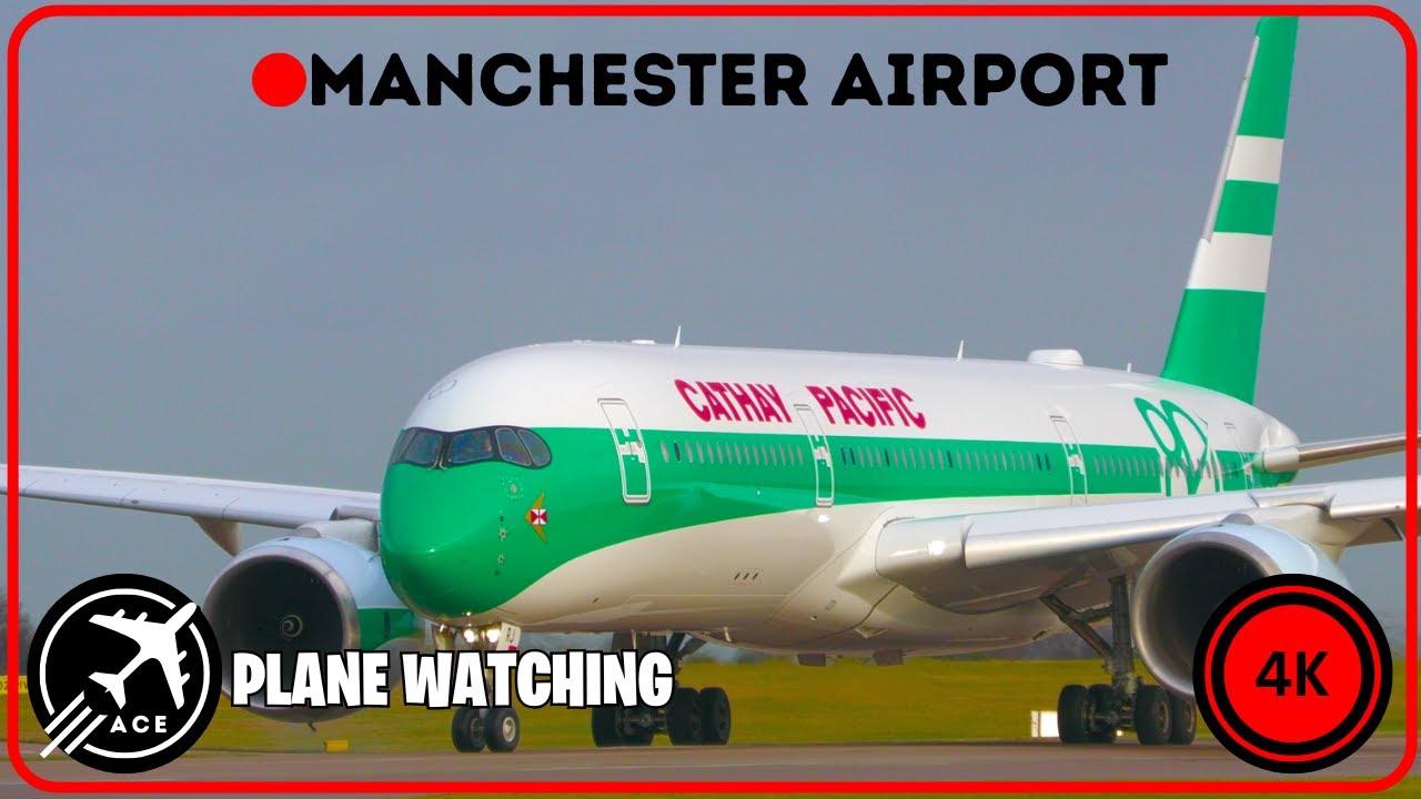 🔴 4K Plane Watching At Manchester & A Rare Visitor ✈️❤️⭐