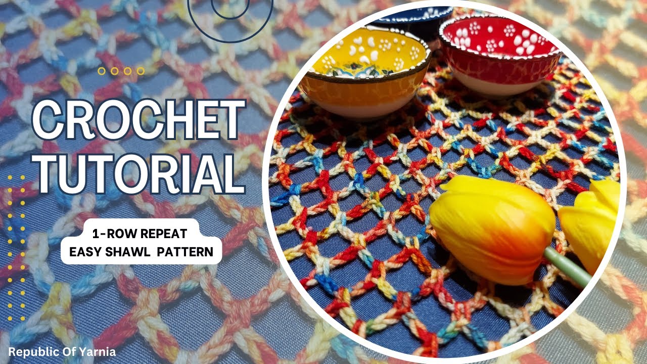 Crochet Tutorial: Diamond Mesh Stitch
