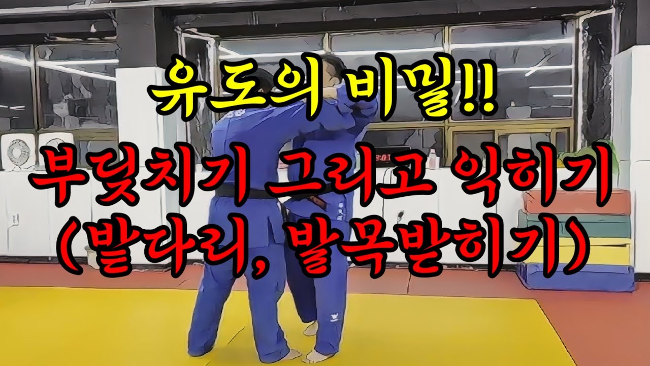 유도의 비밀!! 부딪치기 그리고 익히기(밭다리,발목받히기) #유도 #익히기