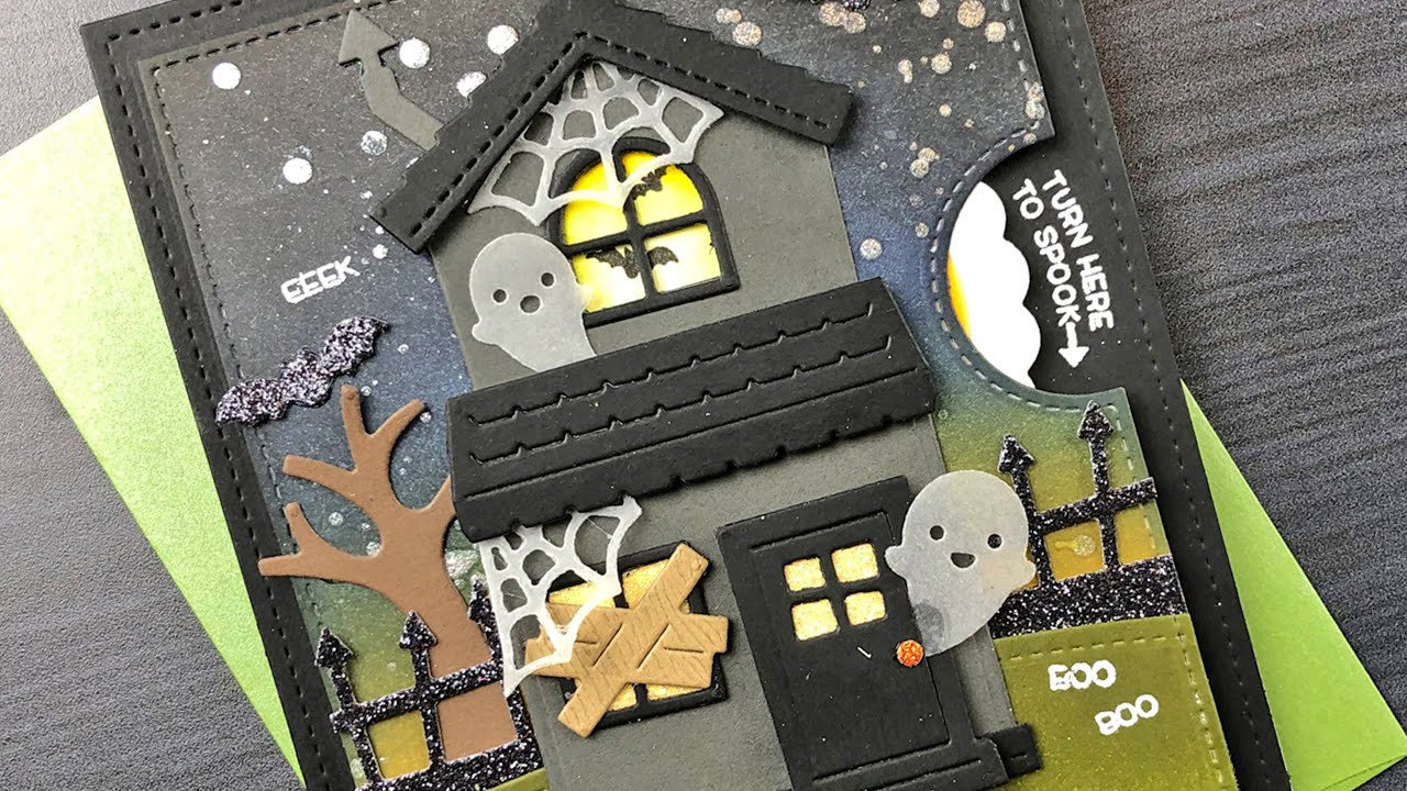 An interactive Halloween card