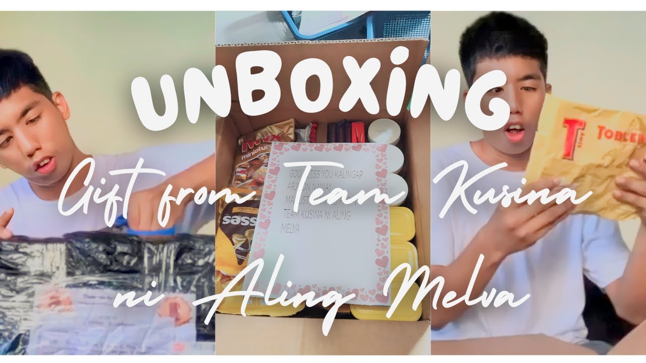 UNBOXING gift from Team Kusina ni Aling Melva || KALINGAP ARJHON