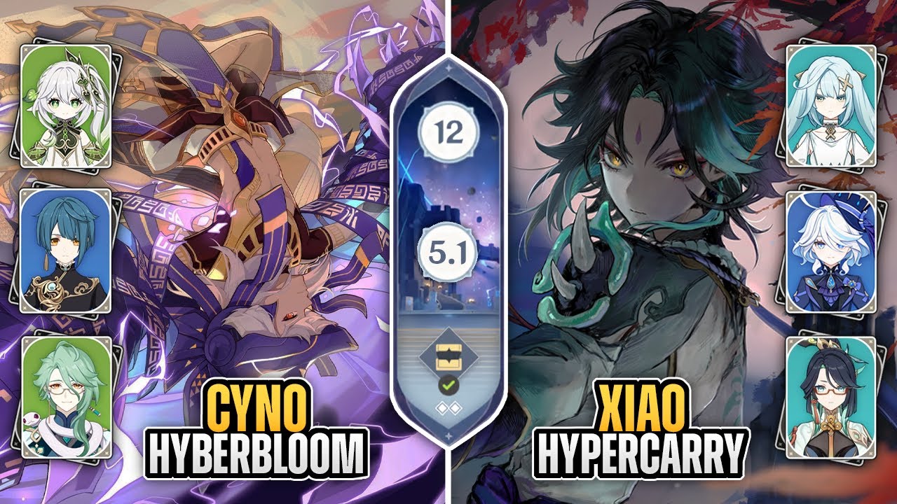 C1 Cyno Hyperbloom & C0 Xiao FFXX | Genshin Impact 5.1 Abyss | Floor 12 (9 stars)