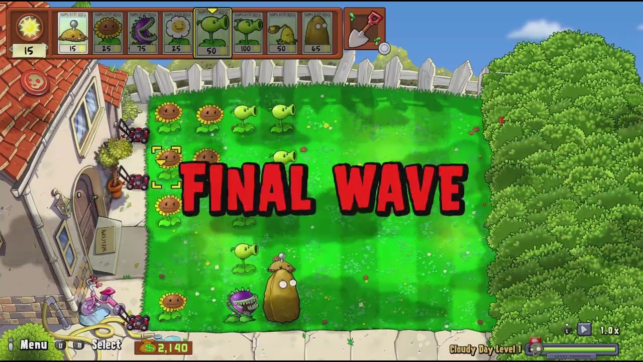 Plants vs Zombies replanted part.15 It's raining Yay!