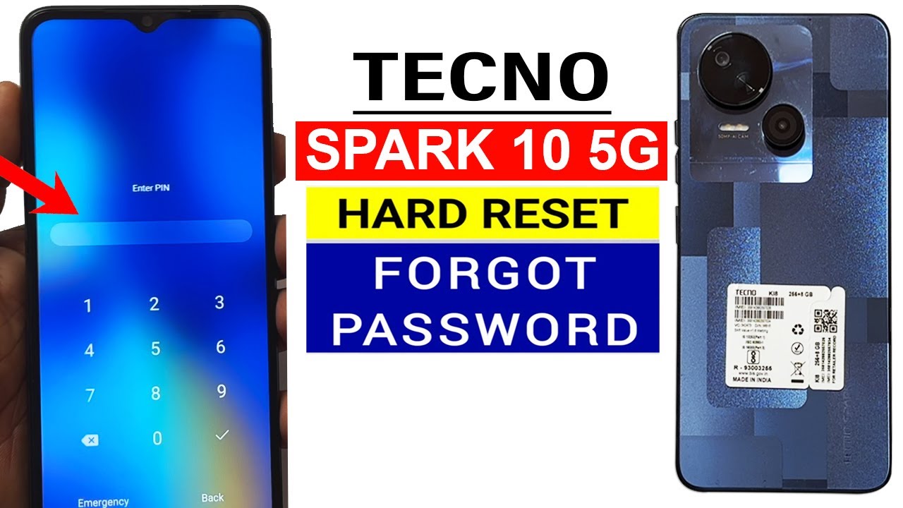 TECNO SPARK 10 5G : Hard Reset | Forgot Password | Screen Unlock 🔓 🔓🔓 2025