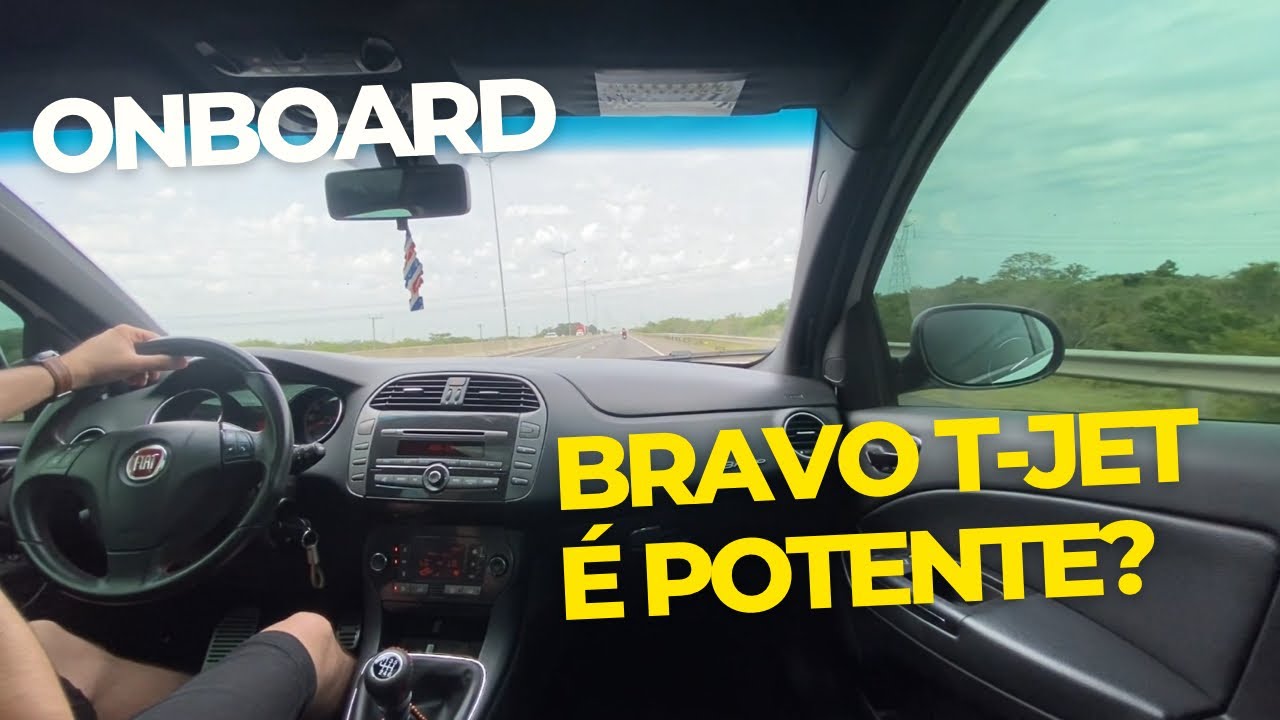 FIAT BRAVO T-JET - Onboard - Consumo, posição de dirigir! É potente?