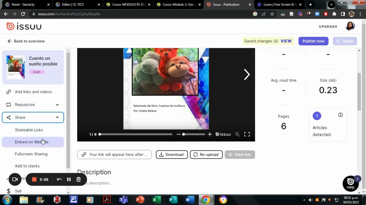 Crear un Flipbook con ISSUU V.2