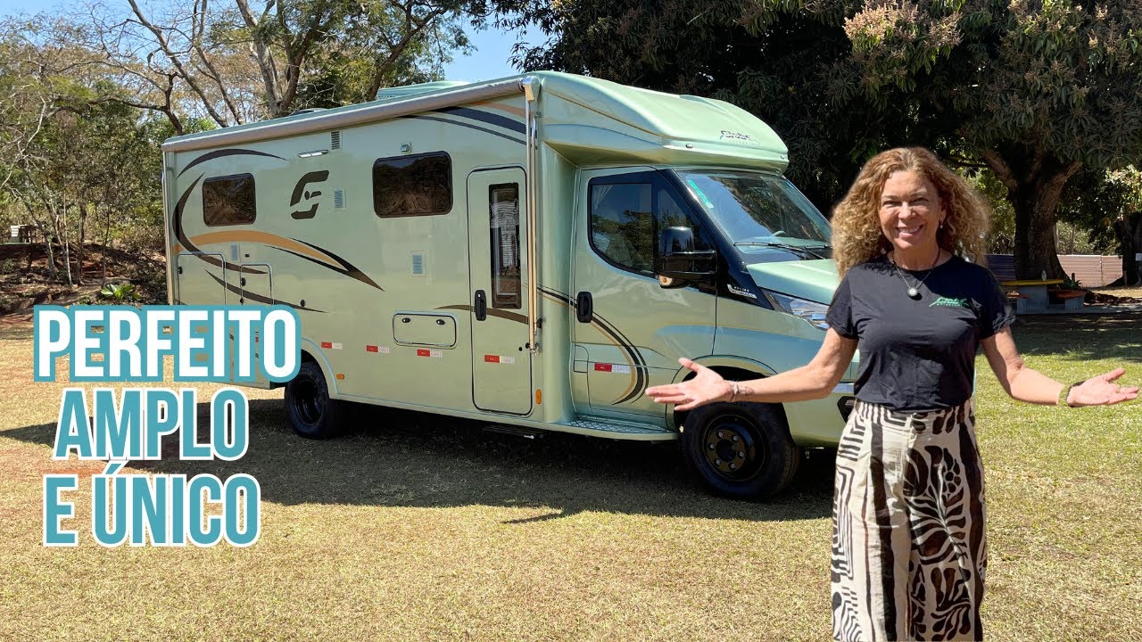 Motorhome Globe Chassi Slim Iveco Automático 7,8m | Premium em Cor Assinatura da Família