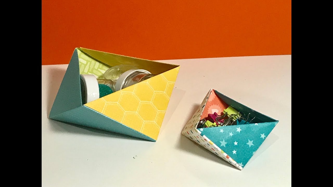 Gorgeous Geometric Bowls - Papercraft Tutorial with Bubble and Fizz DSP from Stampin' Up
