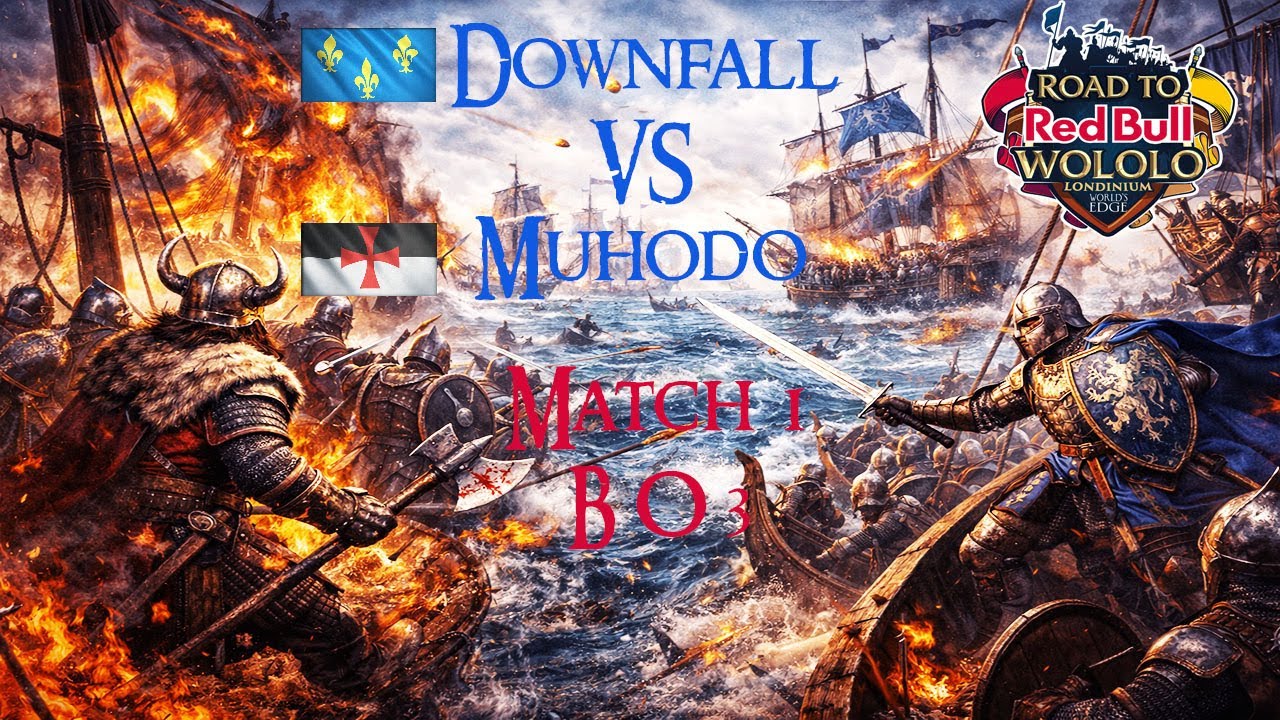 AOE4 Cast Tournoi RBW - DownFall Français vs Muhodo Templiers Match 1 - Red Bull Wololo: Londinium