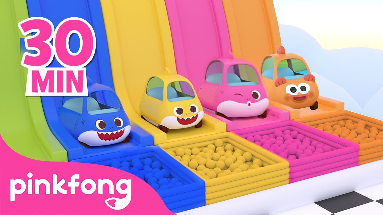 Bebé Auto🚙  Bum-rrum-rrum | Aprende los Colores con Tiburón Bebé | Pinkfong Cuentos Infantiles