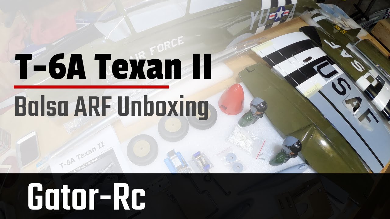 Распаковка T6-A Texan II от Seagull Model и Gator-Rc