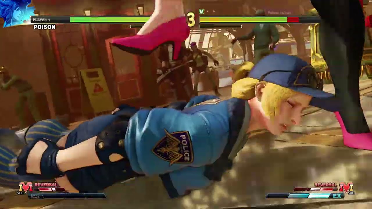 STREET FIGHTER V Poison vs Lucia