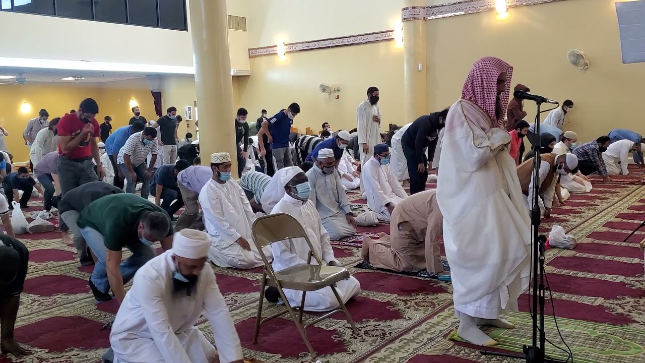 Today Friday prayer in one of the largest mosque in America.