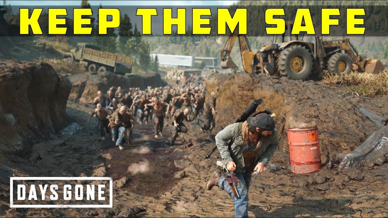 Clear the Horde Boss Fight | Keep Them Safe | DAYS GONE