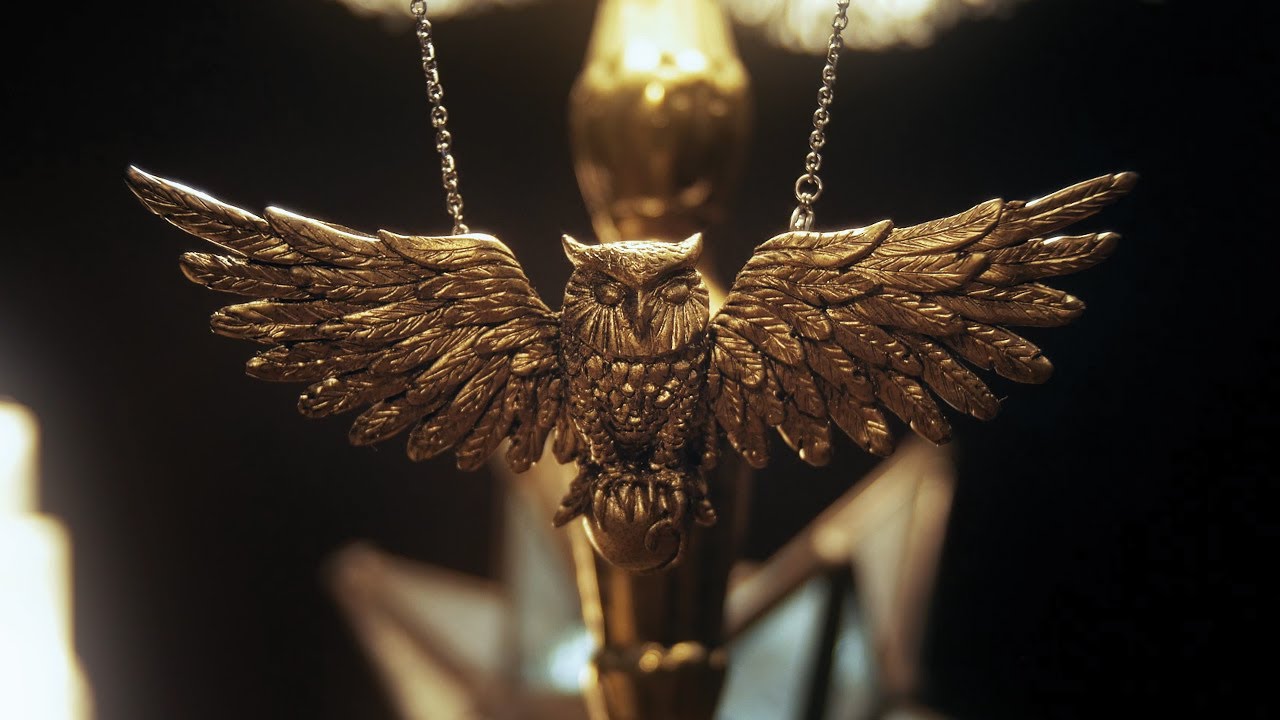 Dumbledore's Golden Owl  | Necklace/Magnet | Harry Potter DIY