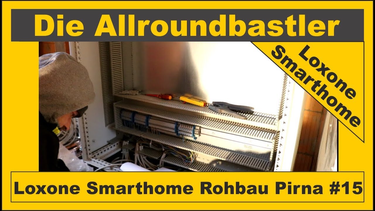 Loxone Smarthome - Rohbau in Pirna #15 - Reihenklemmen und Leitungen auflegen