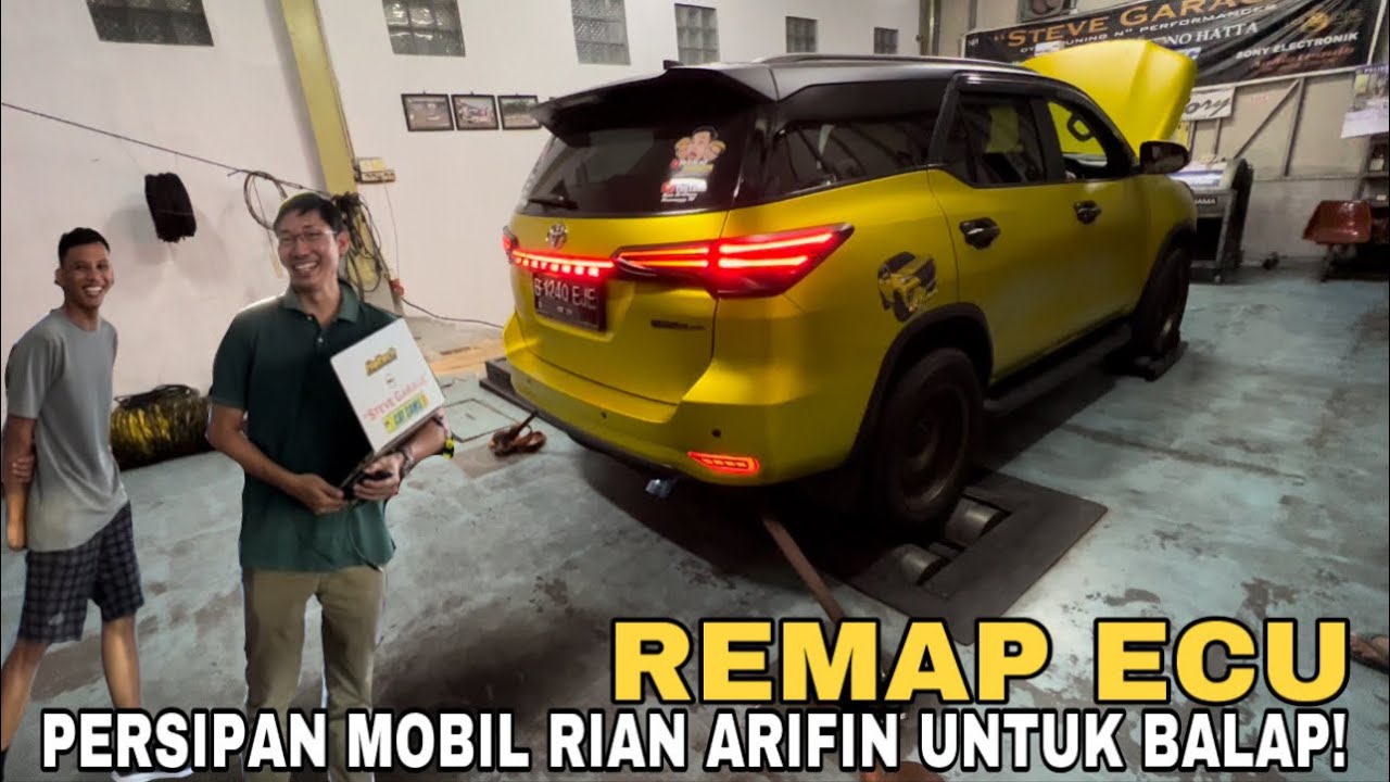 Persiapan Balap! Fortuner Rian Arifin Remap Ecu Jadi Lebih Kencang