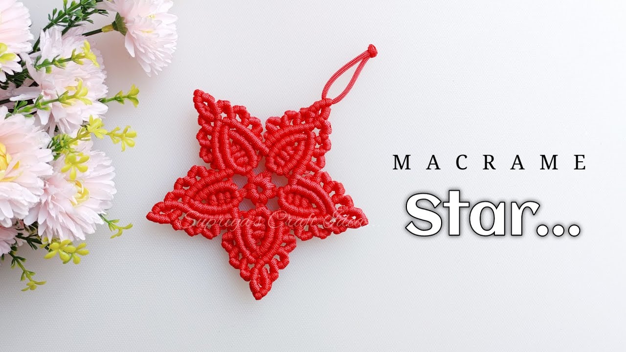 MACRAME STAR | RINGLESS STAR | MACRAME TUTORIAL | DIY CHRISTMAS ORNAMENTS