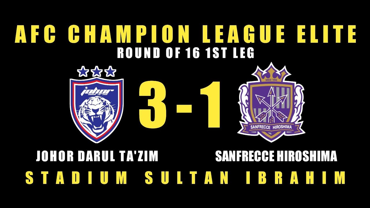 🔴JOHOR DARUL TA'ZIM VS SANFRECCE HIROSHIMA | ACL ELITE 2025/2026 ROUND OF 16 1ST LEG