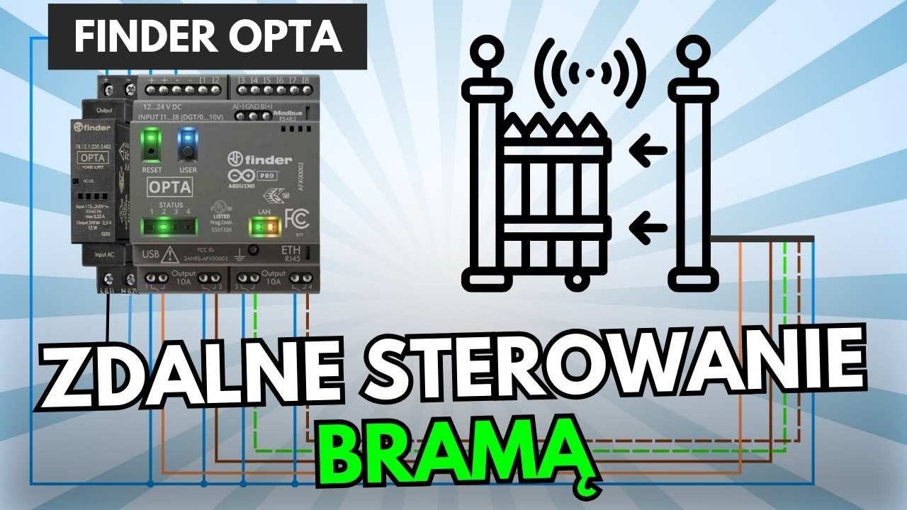 Zdalne sterowanie bramą i aplikacja mobilna (Finder OPTA, Elektrobim, Arduino Cloud)