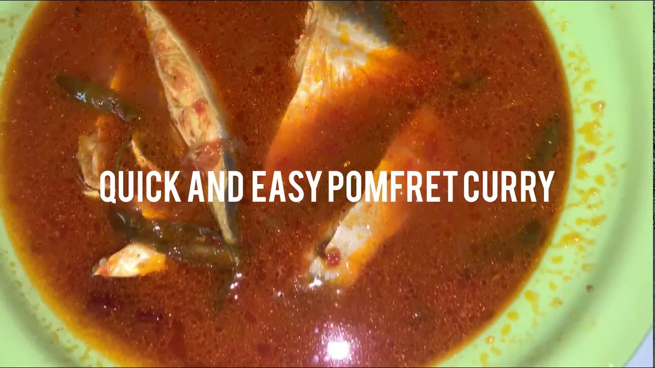 Quick and easy Pomfret fish curry recipe | New recipe