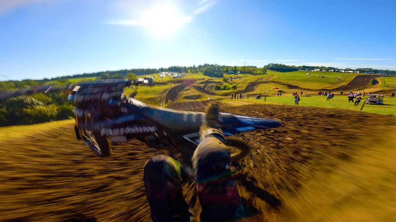 125cc 2-Stroke Open - THREE CRASHES IN ONE LAP
