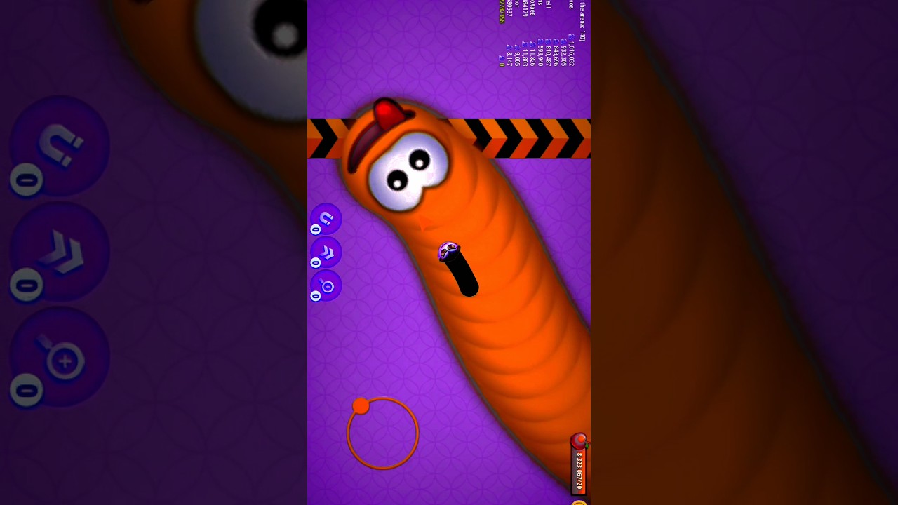 worms zone 🐍 no death mod apk 😎 #1697 #shorts #snakegame #saampwalagame #wormszone #games #op