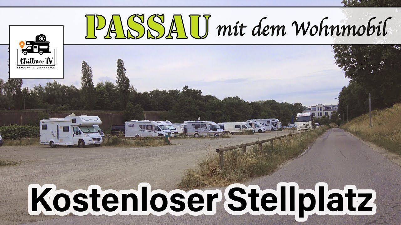 Passau Wohnmobilstellplatz am Winterhafen - Kostenloser Stellplatz am Rande der Stadt - Bayern 4K