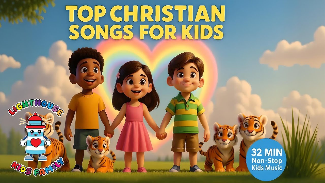 32 MIN Non-Stop Kids Music | Kids Christian Song | Lighthouse Kids Family