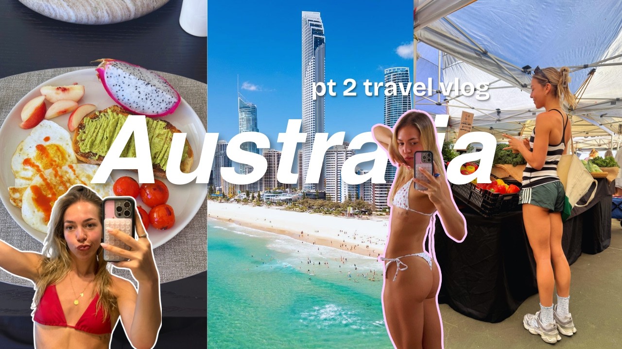 AUSTRALIA TRAVEL SUMMER VLOG PT 2 🇦🇺🌞🏋️‍♀️🤸❤️‍🔥✨