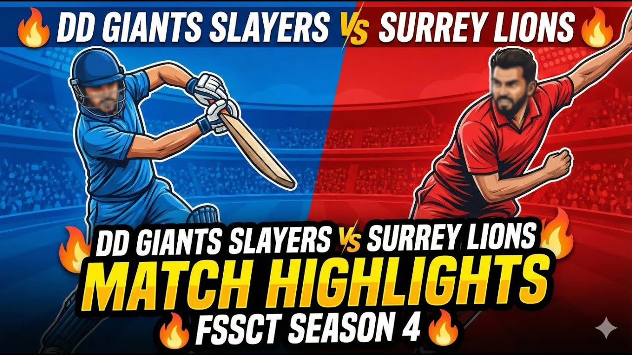 Match Highlights | DD Giants Slayers 🆚 Surrey Lions | FSSCT Season 4 🔥