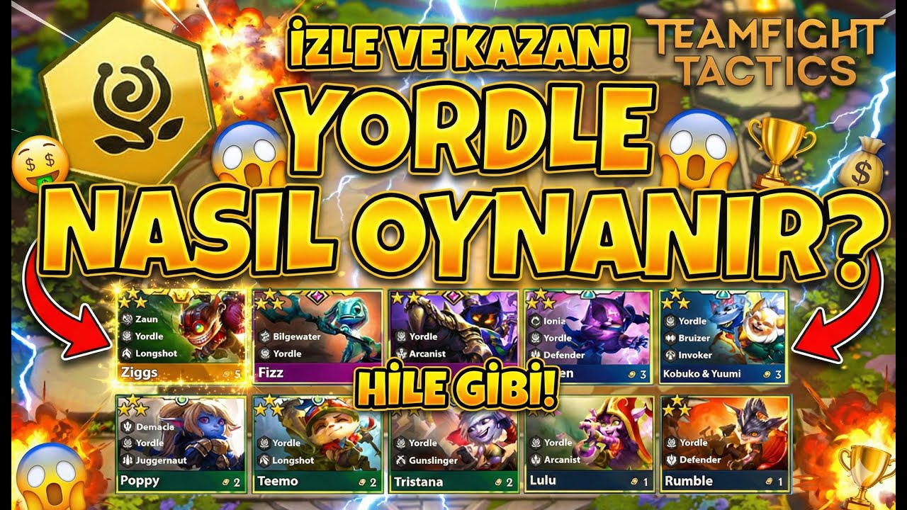 YORDLE KOMPU NASIL OYNANIR !! Kazandıran Dizilim !! LoL TFT Taktik Savaşları