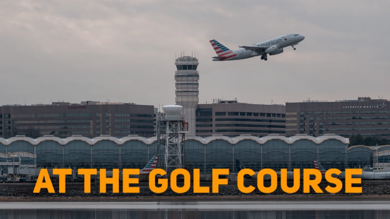 Running around DC's public golf courses and then a big bird arrives.