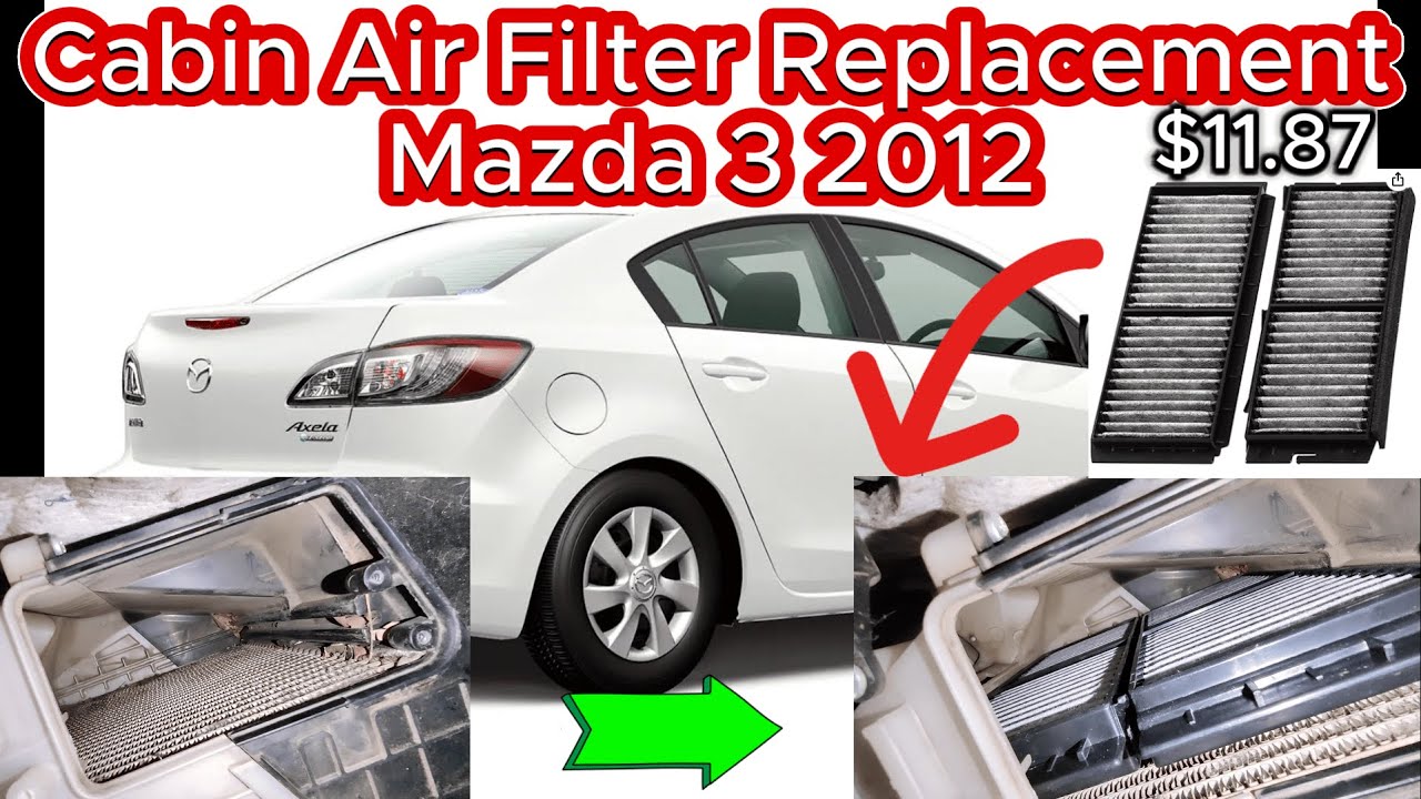Замена салонного фильтра на Mazda 3 2012 года | Стоимость около 10 долларов | Сделай сам
