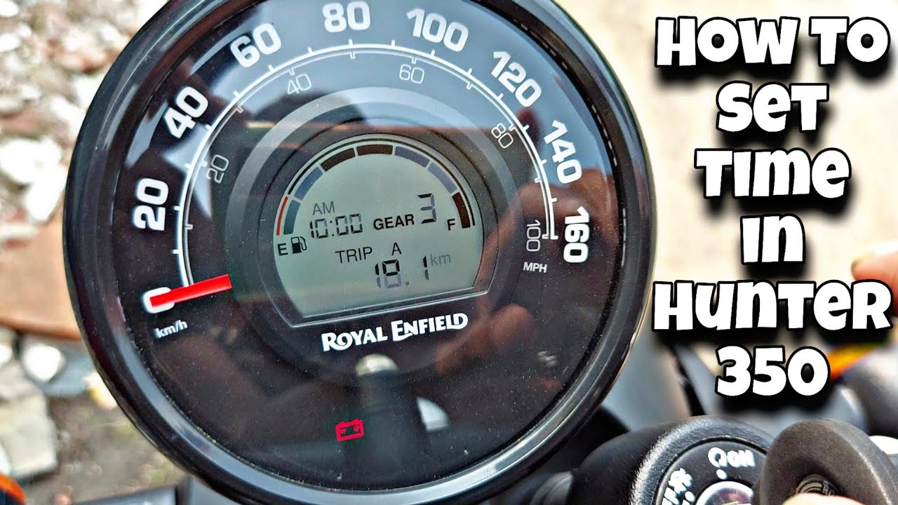 How To Set Time In Royal Enfield Hunter 350 | Time Setting Of Hunter 350 | S Rider