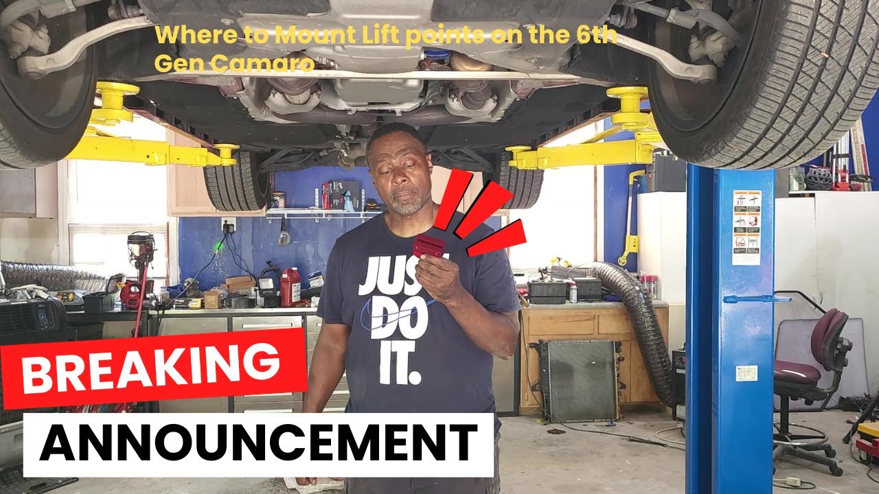 Where to install Lift Pads on the 6th Gen Camaro SS!!