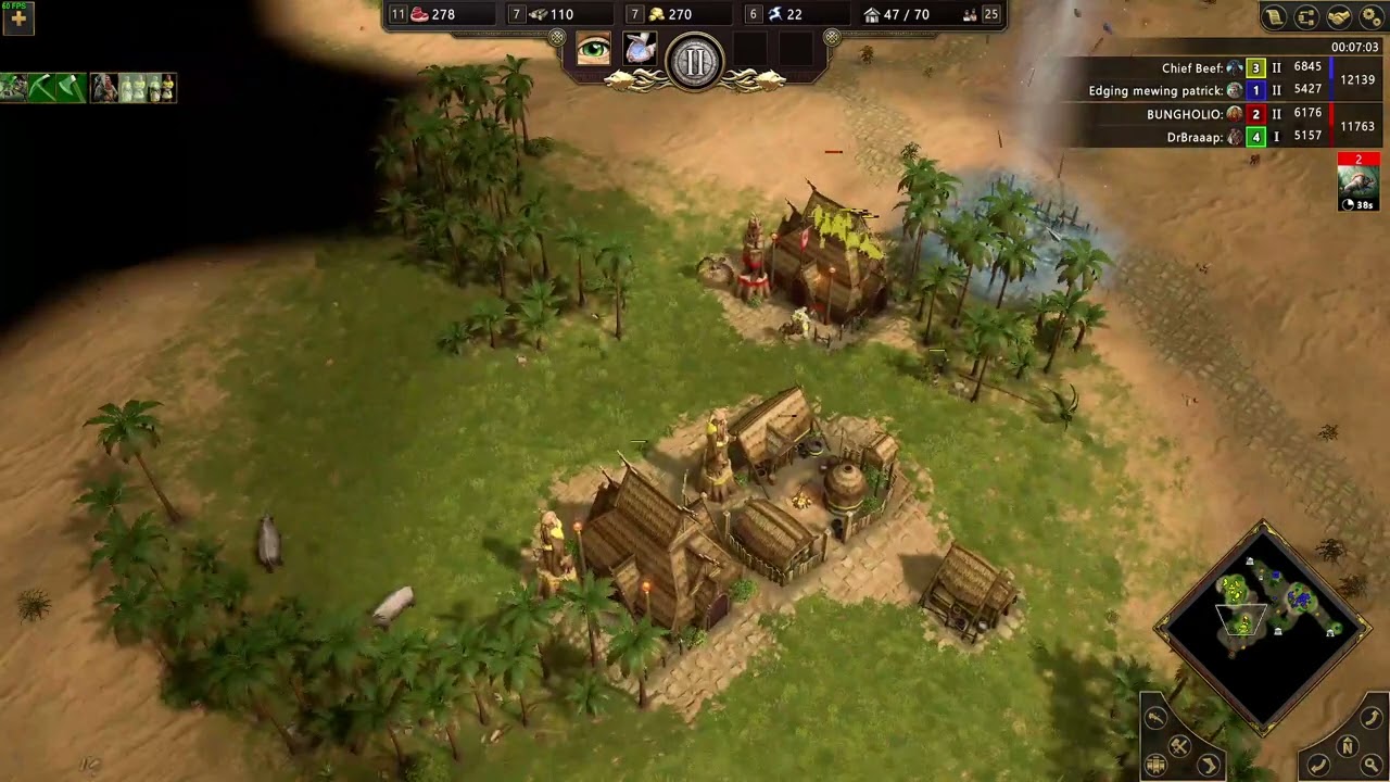 Age Of Mythology Retold : Ranked 2v2 (Loki+Poseidon vs Freyr+Set)