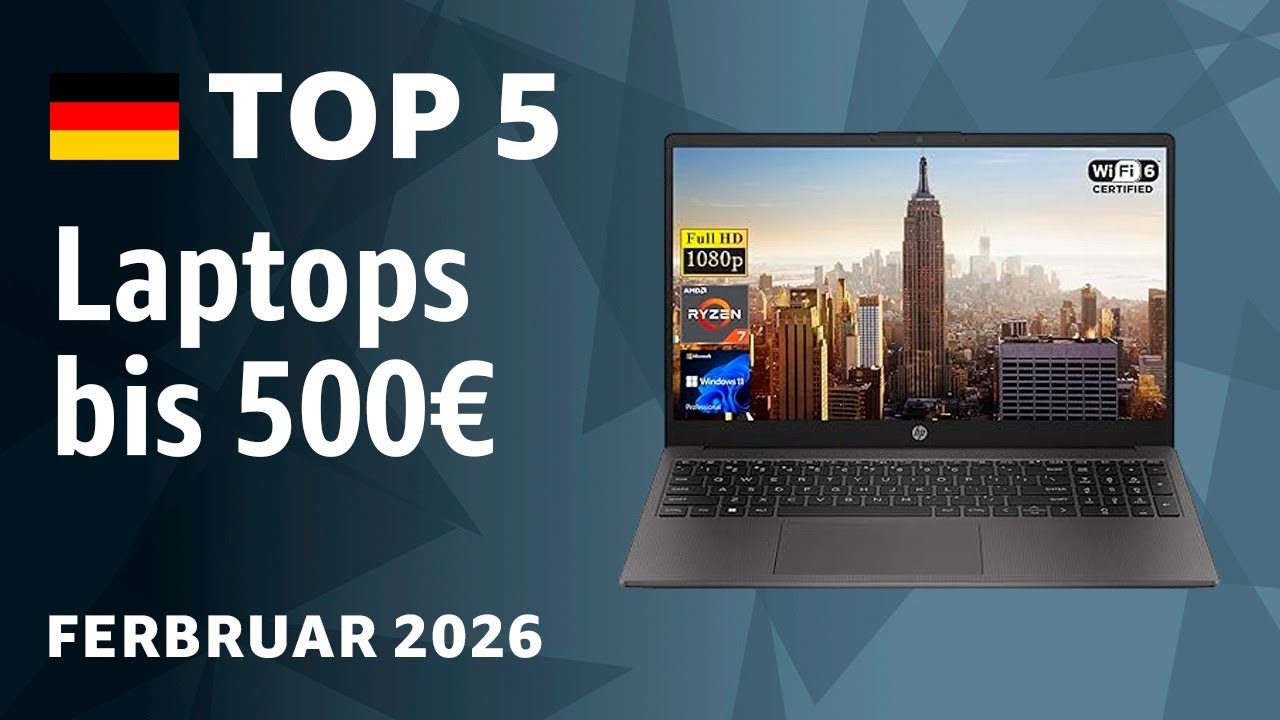 TOP—5. Beste Laptops bis 500€. Test & Vergleich Ferbruar 2026
