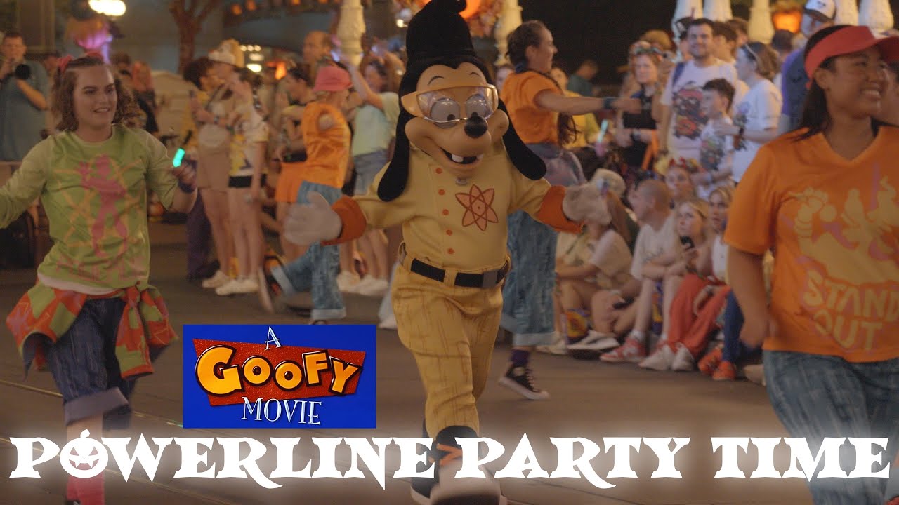 Powerline Dance Party down Main Street at Mickey's Not-So-Scary Halloween Party