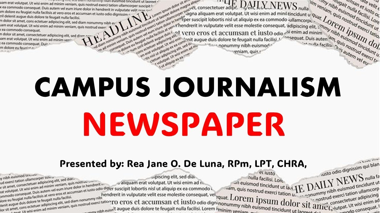 CAMPUS JOURNALISM NEWSPAPER