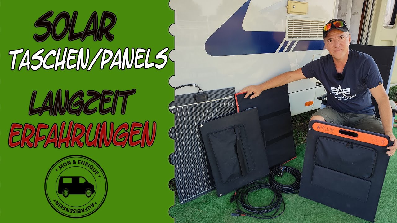 Mobile Solartaschen / Solarpanels Wohnmobil Langzeit Nutzung / Vergleich und Tipps