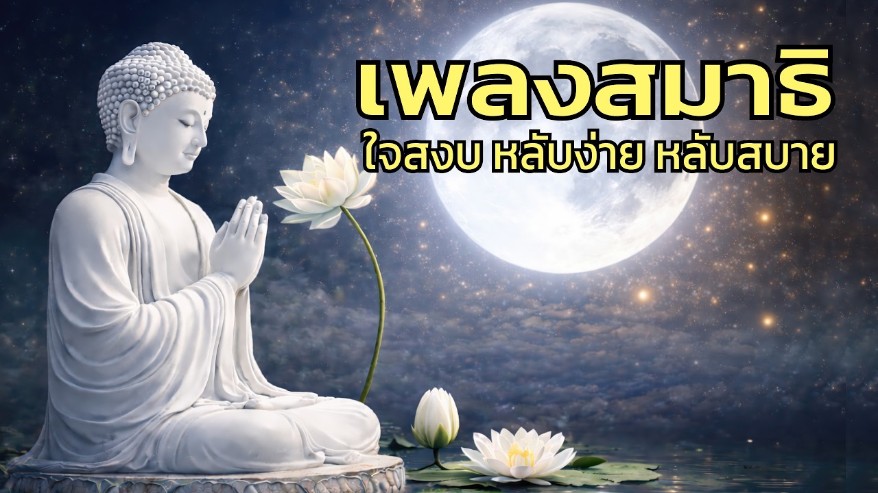เพลงบรรเลงสมาธิ ใจสงบ หลับสบายอย่างมีสติและปล่อยวาง(ไม่มีโฆษณาคั่นกลาง)#เพลงสมาธิ #ใจสงบ #คลายเครียด
