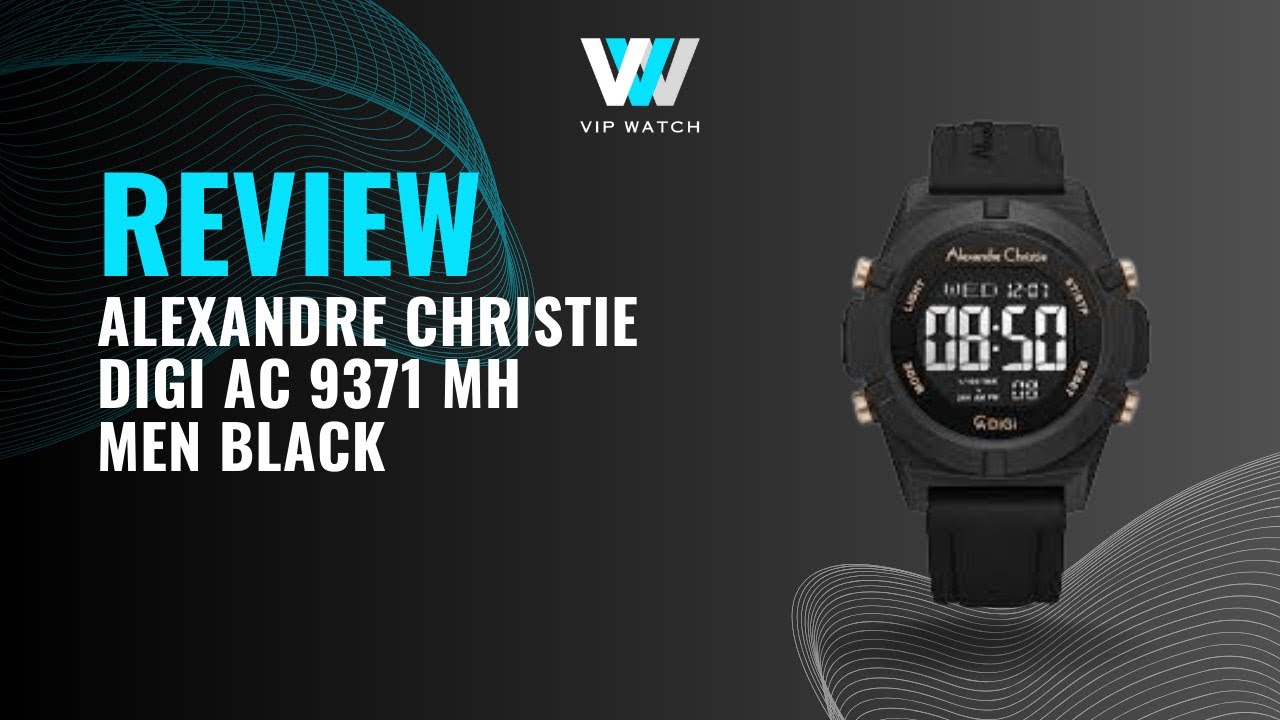 REVIEW JAM TANGAN Alexandre Christie Digi AC 9371 MH RIPGRBA Men Black Digital