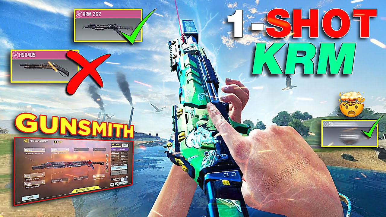 THIS BEST KRM 262 GUNSMITH ( 1-SHOT ) is BETTER THAN HS0405 🤯 | KRM 262 GUNSMITH | COD Mobile