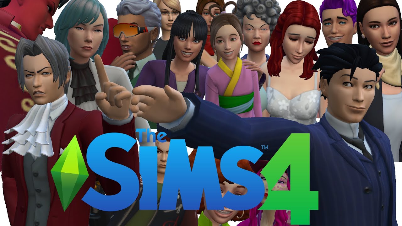 I made every Phoenix Wright Trilogy character in Sims 4?!