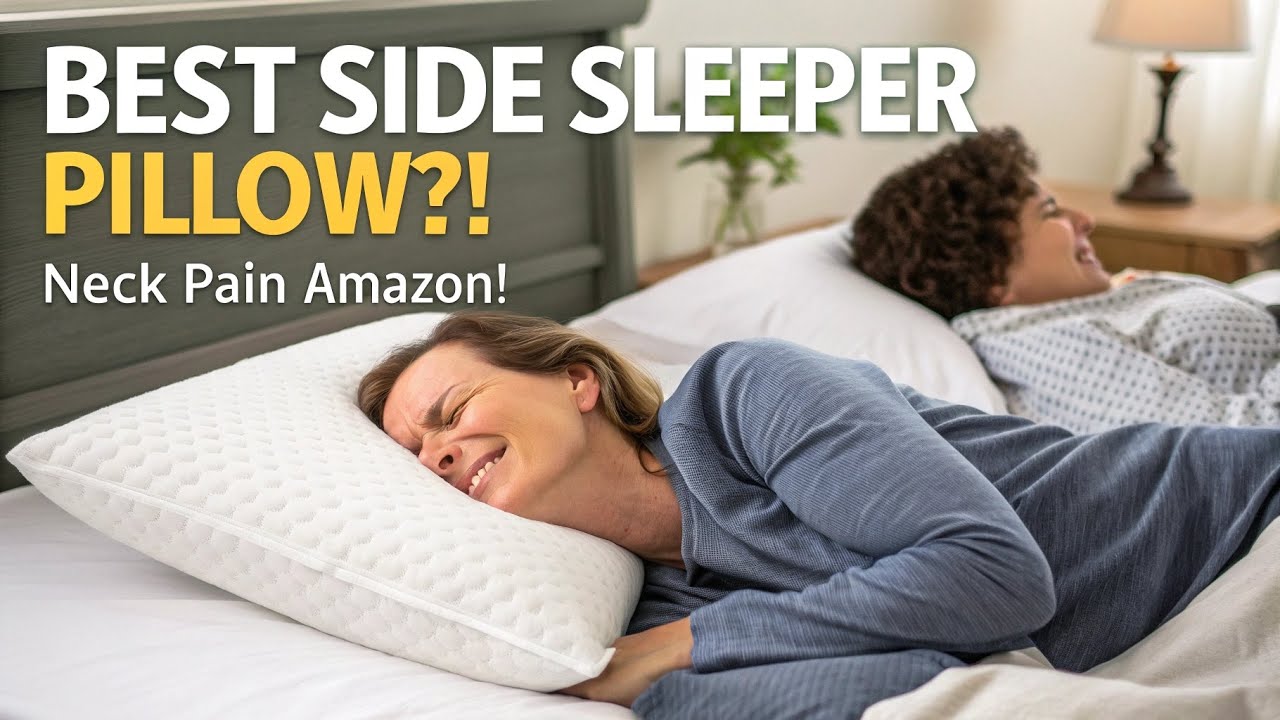 ✅ Best Side Sleeper Pillow for Neck Pain (2025) – Top 5 Amazon Picks!