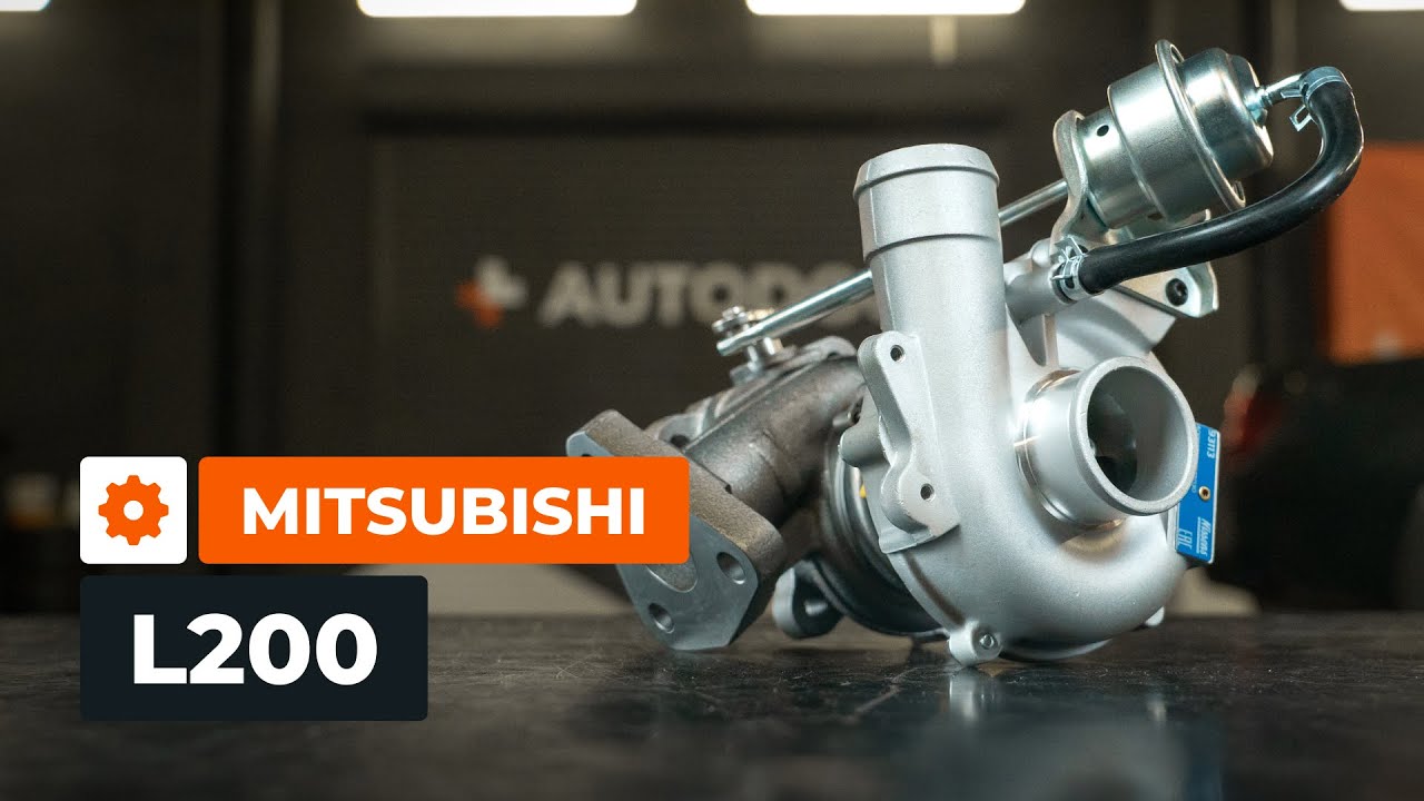 Come sostituire il turbocompressore su MITSUBISHI L200 KA [TUTORIAL AUTODOC]