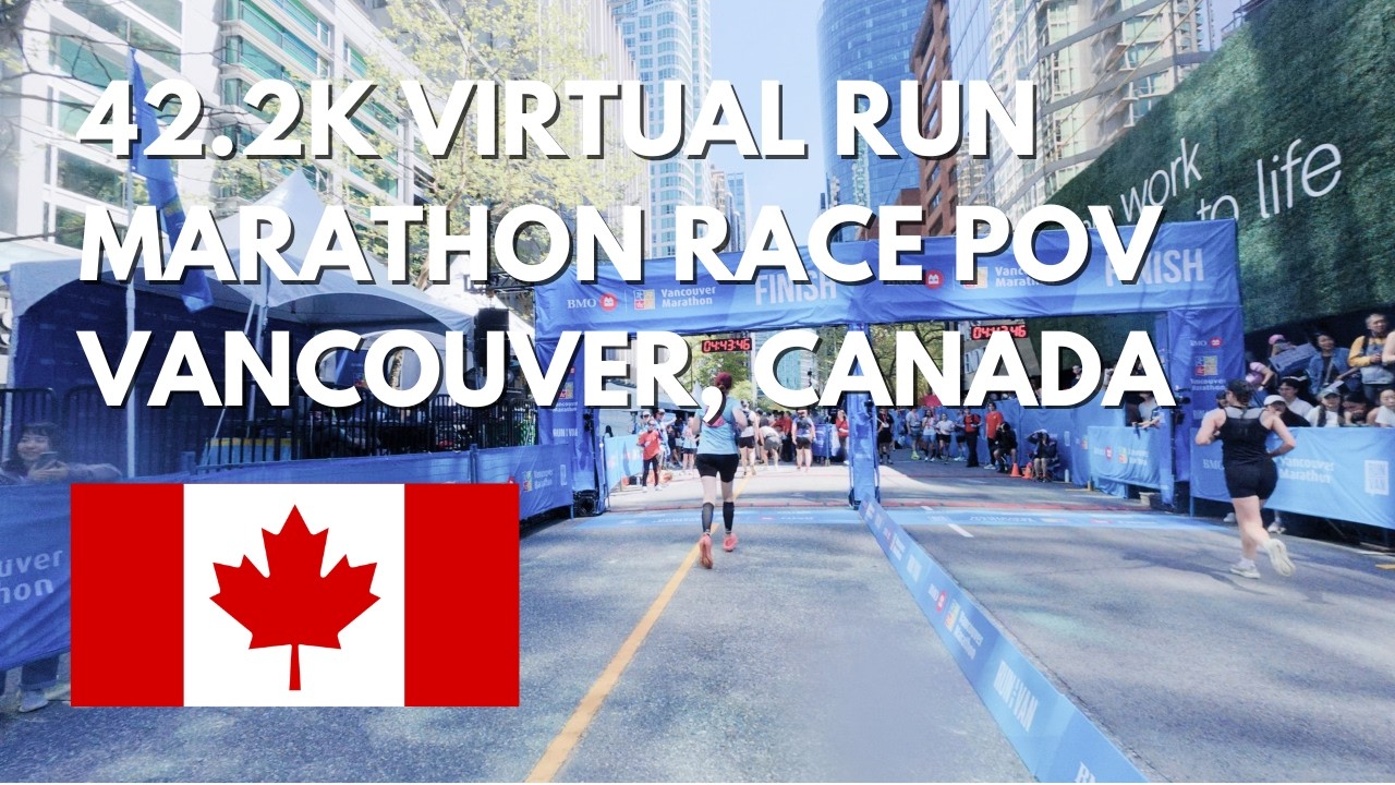 Full Marathon POV | 42.2KM Scenic Treadmill Run | Vancouver 2026